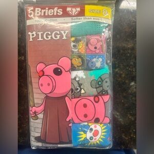 Piggy Roblox Game Boys SIZE 8 Briefs Underwear Cotton 5 PACK /Retail $15